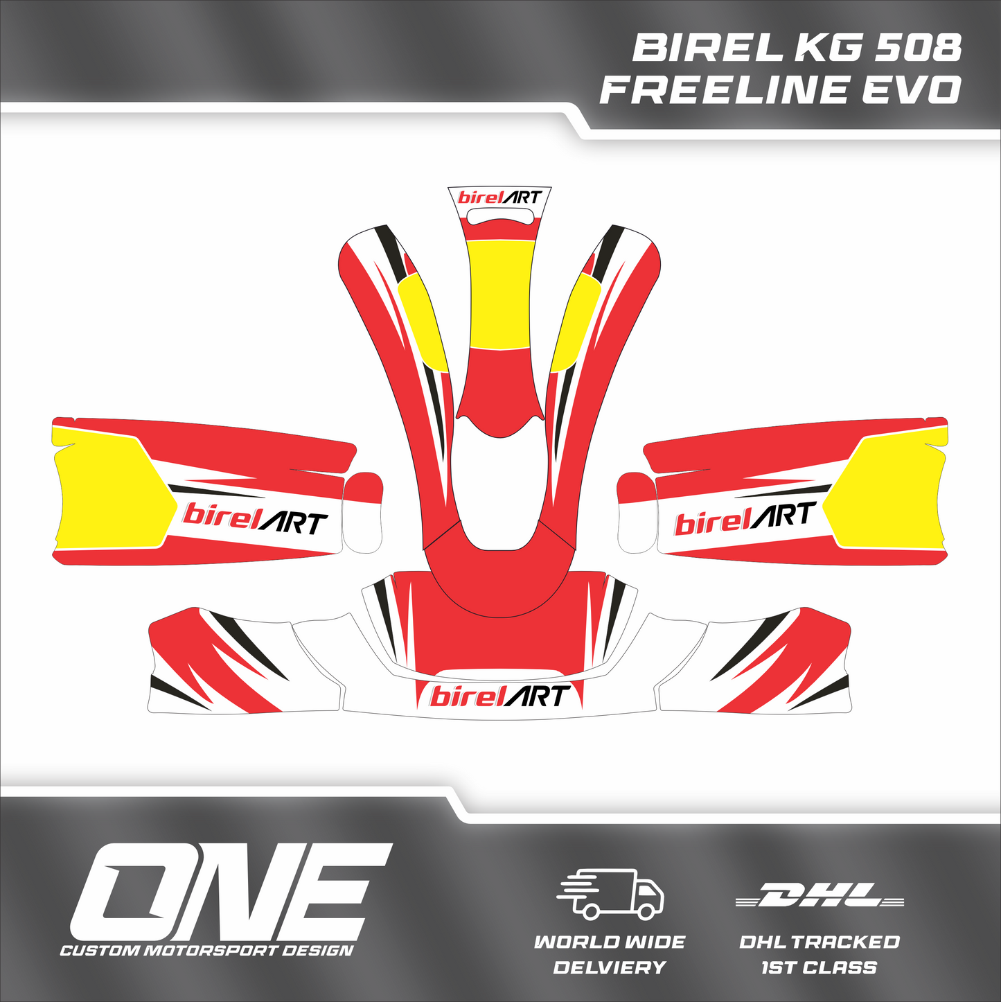 Replica 2022 Birel Kart Graphics Kit