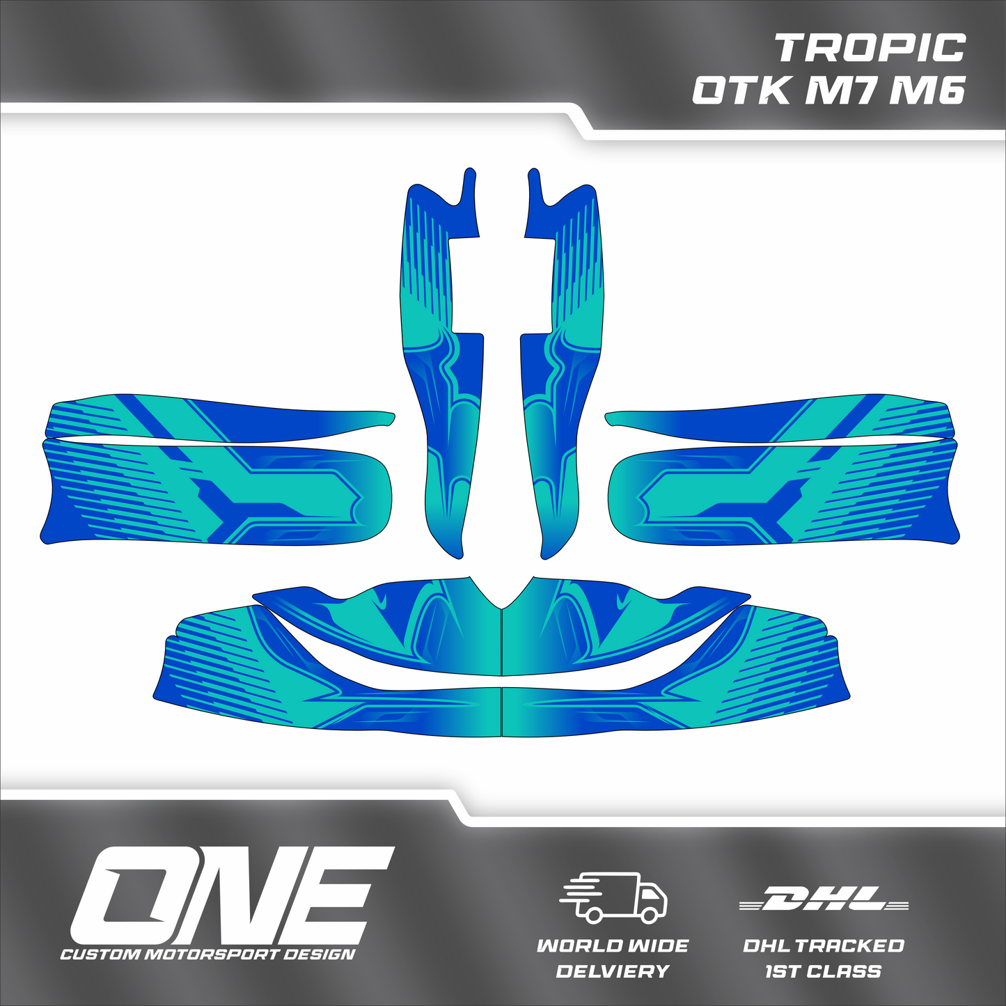 Tropic Kart Graphics Kit- One Original Design