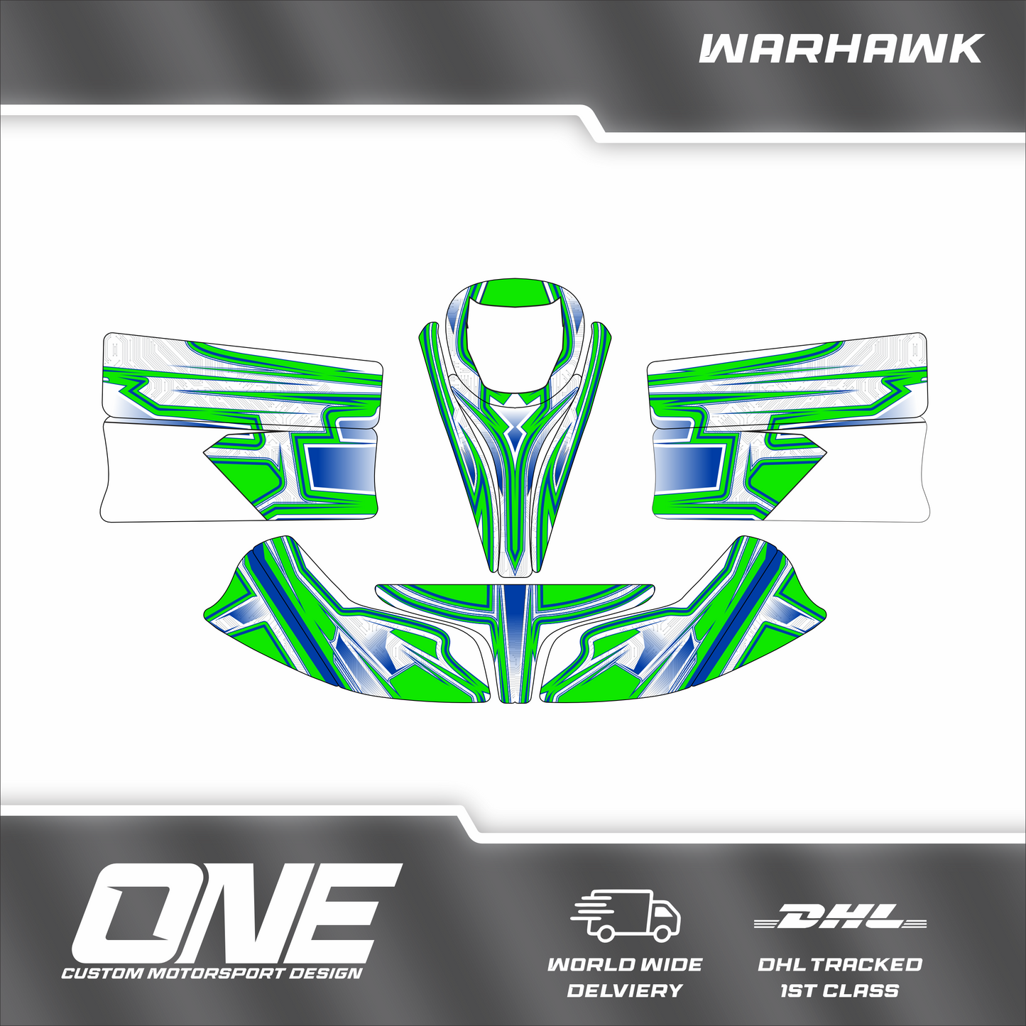 Warhawk Kart Graphics Kit- One Original Design